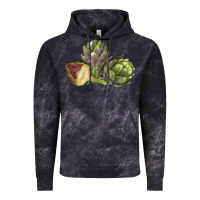 Cloud Black Artichoke Vintage Hoodie - LillyAllenDesigns