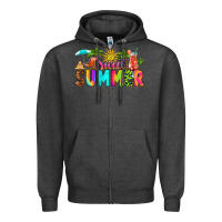 Charcoal Heather sweet summer Zipper Hoodie - RanaPortraitStore