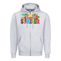 Heather Grey sweet summer Zipper Hoodie - RanaPortraitStore