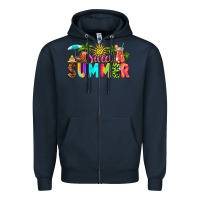 Navy sweet summer Zipper Hoodie - RanaPortraitStore