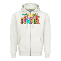Oatmeal Heather sweet summer Zipper Hoodie - RanaPortraitStore