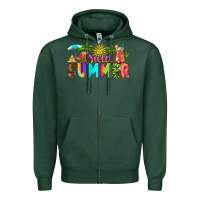 Sports Green sweet summer Zipper Hoodie - RanaPortraitStore