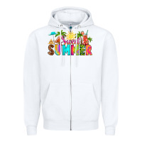White sweet summer Zipper Hoodie - RanaPortraitStore