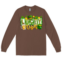 Chestnut Lucky Vibes Long Sleeve Tee - CowhideDigitalArt
