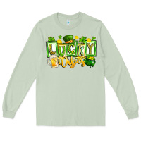 Matcha Lucky Vibes Long Sleeve Tee - CowhideDigitalArt