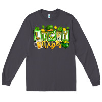 Smoke Lucky Vibes Long Sleeve Tee - CowhideDigitalArt