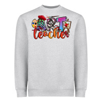 Heather Grey art teacher Heavyweight Sweatshirt - RanaPortraitStore