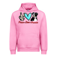Fuchsia Pink Peace Love Aussie Urban Hoodie - Jasminsmagicworld