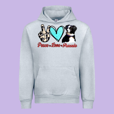Peace Love Aussie Urban Hoodie Designed By Jasminsmagicworld