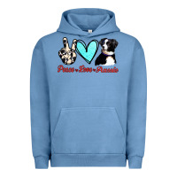 Pigment Pebble Blue Peace Love Aussie Urban Hoodie - Jasminsmagicworld