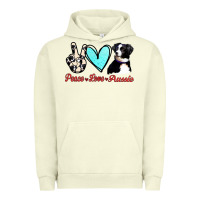 Pigment Pistachio Peace Love Aussie Urban Hoodie - Jasminsmagicworld