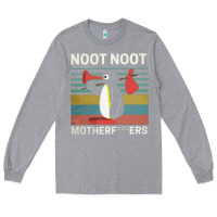 Heather Grey noot penguin Long Sleeve Tee - artisFamous