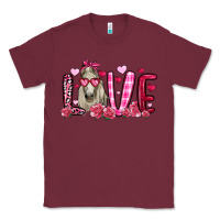 Burgundy valentines day love horse Classic Tee - OliviaCreatesArt