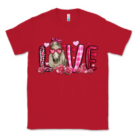 Red valentines day love horse Classic Tee - OliviaCreatesArt