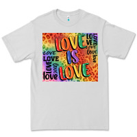Dove Grey Pride love is love Premium Tee - FaDigitalArtStudio