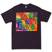 Plum Pride love is love Premium Tee - FaDigitalArtStudio