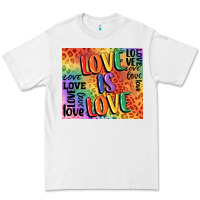 White Pride love is love Premium Tee - FaDigitalArtStudio