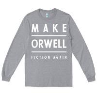 Heather Grey Basic Orwell 1984 - Anti Trump Gift Political Long Sleeve Tee - artisFamous