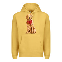 Antique Gold golden retriever Premium Hoodie - Artiststas
