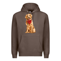 Coffee golden retriever Premium Hoodie - Artiststas