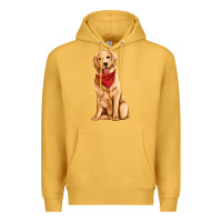 Mustard golden retriever Premium Hoodie - Artiststas