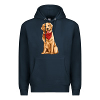 Navy golden retriever Premium Hoodie - Artiststas