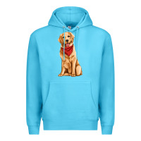 Ocean Blue golden retriever Premium Hoodie - Artiststas