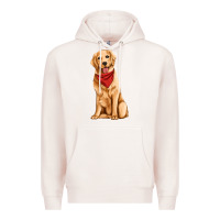 Pale Pink golden retriever Premium Hoodie - Artiststas