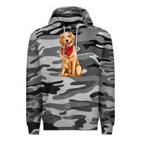 Slate Camo golden retriever Premium Hoodie - Artiststas