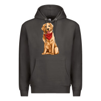 Smoke golden retriever Premium Hoodie - Artiststas