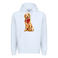 White golden retriever Premium Hoodie - Artiststas