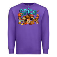 Purple thanksgiving spice mom pilgrim cow Premium Sweatshirt - Jasminsmagicworld