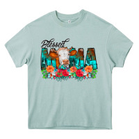 Arona Blessed Mama Flowers Cow Heavy Core Tee - CowCowDesign