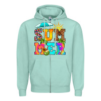 Seafoam summer Zipper Hoodie - RanaPortraitStore