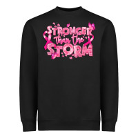 Black stronger than the storm breast cancer Heavyweight Sweatshirt - RanaPortraitStore