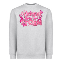 Heather Grey stronger than the storm breast cancer Heavyweight Sweatshirt - RanaPortraitStore