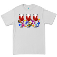 Dove Grey pride wine cups Premium Tee - FaDigitalArtStudio