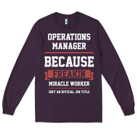 Plum Operations Manager - Cool Gift Job Long Sleeve Tee - artisFamous