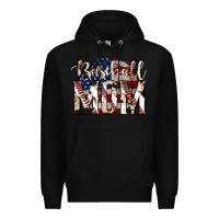 Black baseball mom Premium Hoodie - Jasminsmagicworld