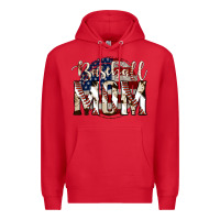 Red baseball mom Premium Hoodie - Jasminsmagicworld