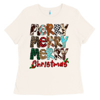 Bone Merry Christmas Ladies Tee - FaDigitalArtStudio