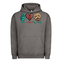 Pigment Tornado Peace Love Toy Poodle Urban Hoodie - Jasminsmagicworld