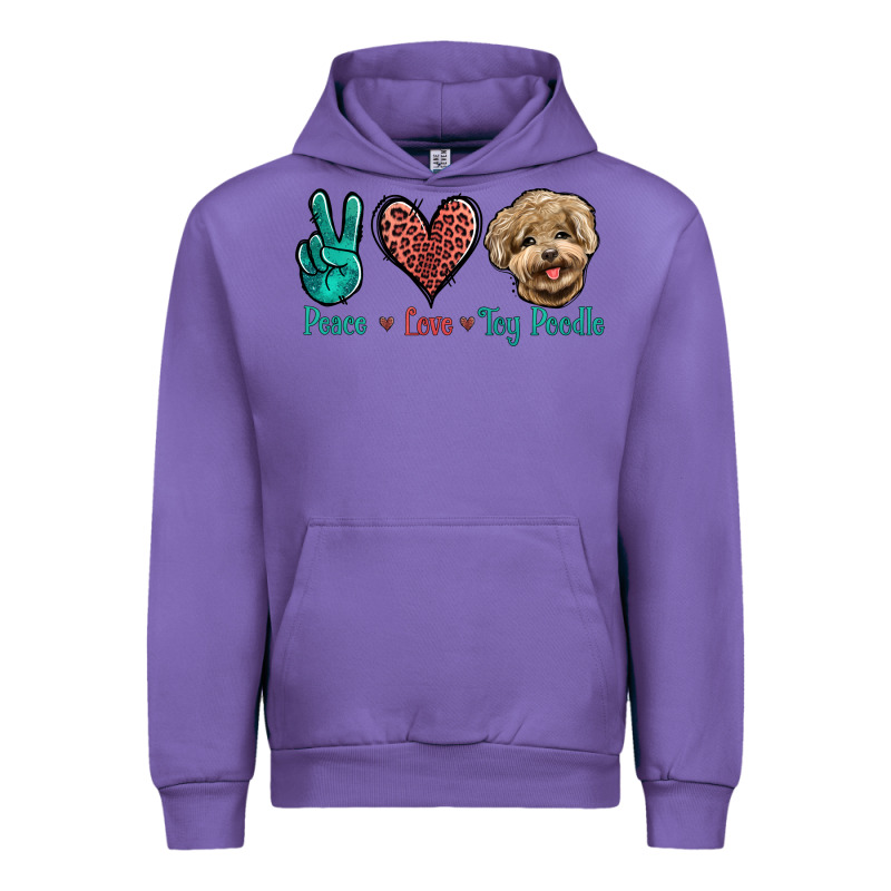 Peace Love Toy Poodle Urban Hoodie by Jasminsmagicworld | Teevron