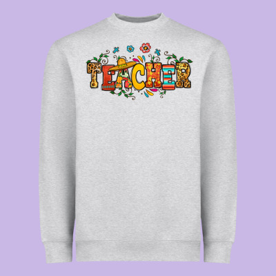 Spanish Teacher Heavyweight Sweatshirt Designed By Ranaportraitstore
