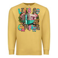 Antique Gold let's go camping Premium Sweatshirt - RanaPortraitStore