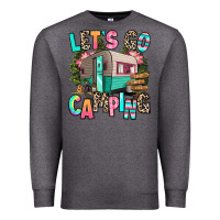 Charcoal Heather let's go camping Premium Sweatshirt - RanaPortraitStore