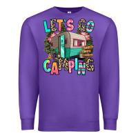 Purple let's go camping Premium Sweatshirt - RanaPortraitStore