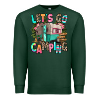 Sports Green let's go camping Premium Sweatshirt - RanaPortraitStore