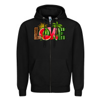 Black love watermelon Zipper Hoodie - RanaPortraitStore