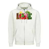 Love Watermelon Zipper Hoodie | Teevron